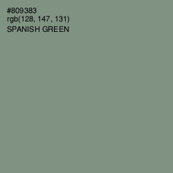 #809383 - Spanish Green Color Image